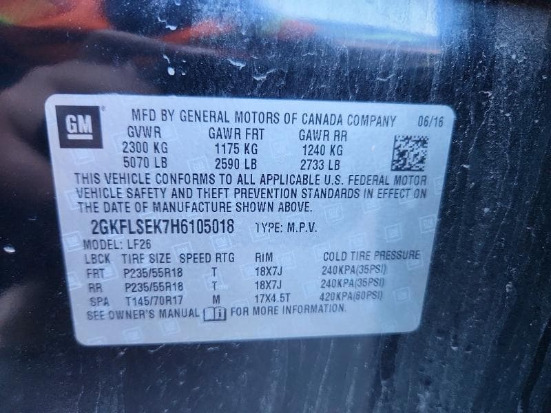 2017 GMC TERRAIN SLE 13