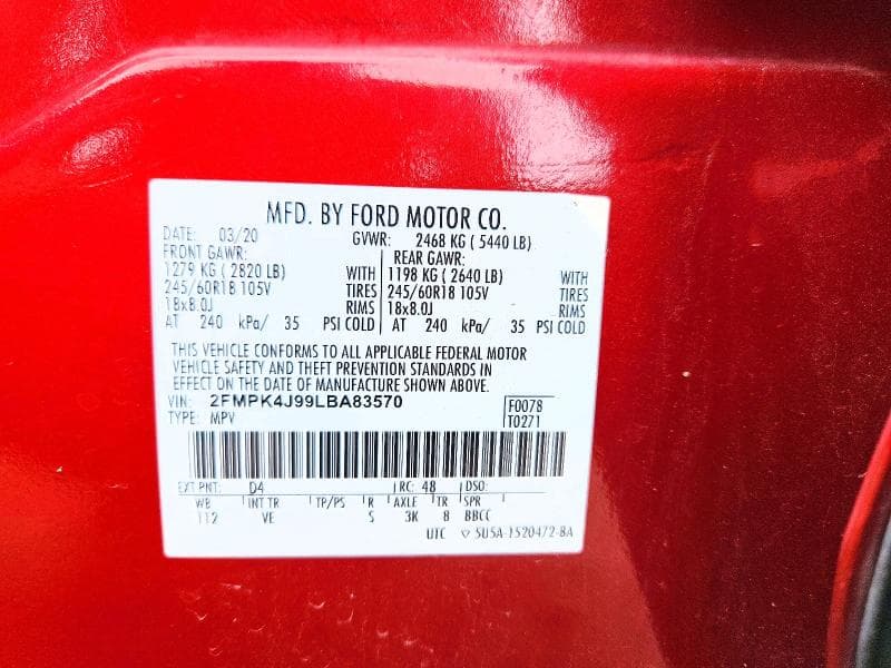 2020 FORD EDGE SEL 13