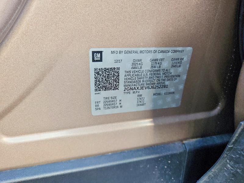 2018 CHEVROLET EQUINOX LT 14