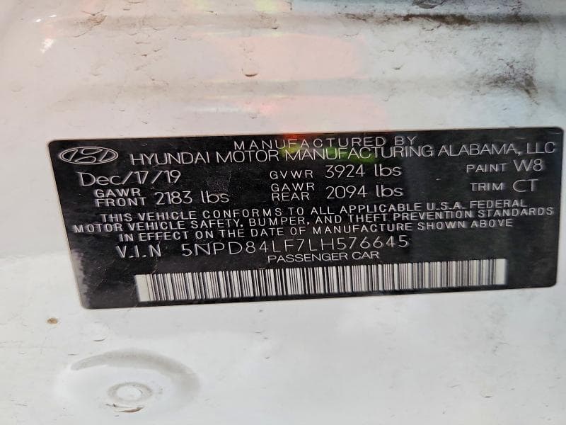 2020 HYUNDAI ELANTRA SEL 12