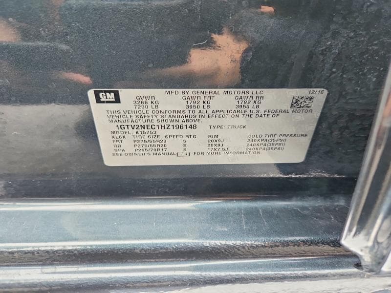 2017 GMC SIERRA K1500 SLT 12