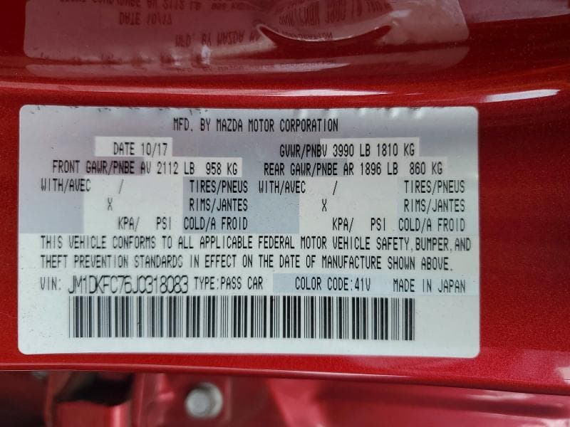 2018 MAZDA CX-3 TOURING 13