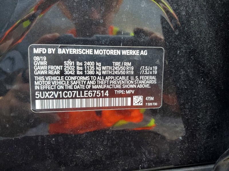 2020 BMW X4 XDRIVE30I 13