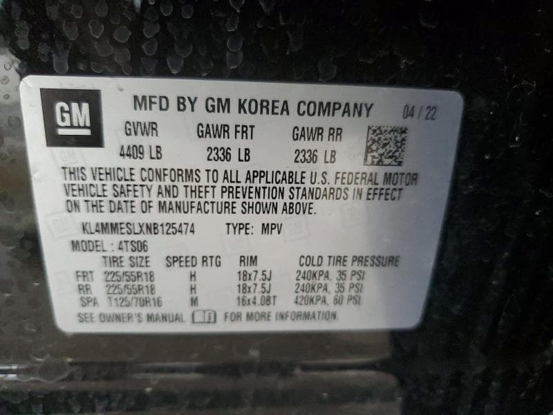 2022 BUICK ENCORE GX SELECT 14