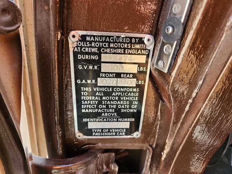 1973 ROLLS-ROYCE ROYCE 13