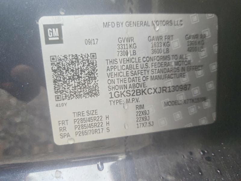 2018 GMC YUKON SLT 13