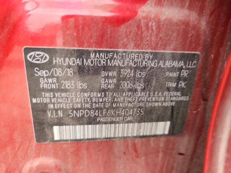 2019 HYUNDAI ELANTRA SEL 12