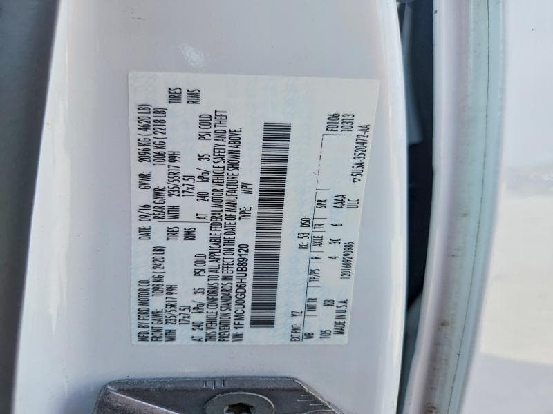 2017 FORD ESCAPE SE 12