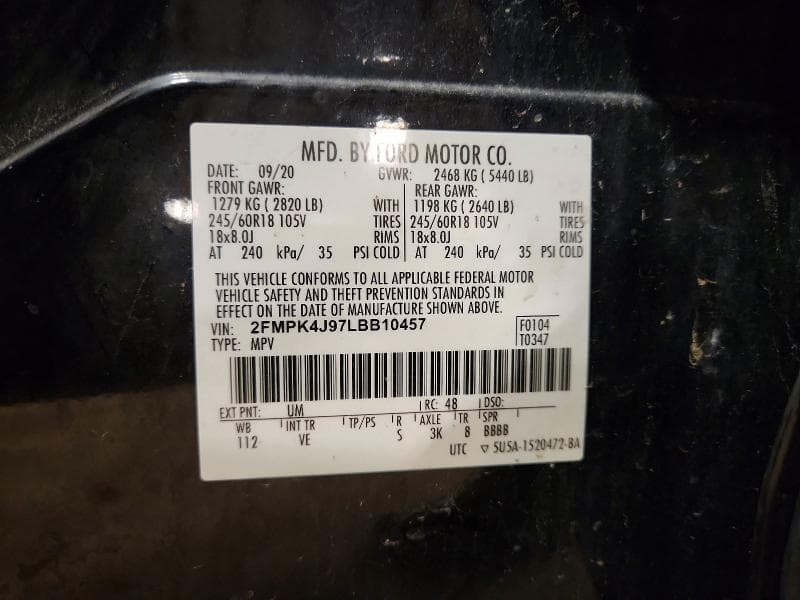 2020 FORD EDGE SEL 13