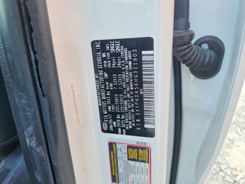 2017 KIA SORENTO SX V6 13