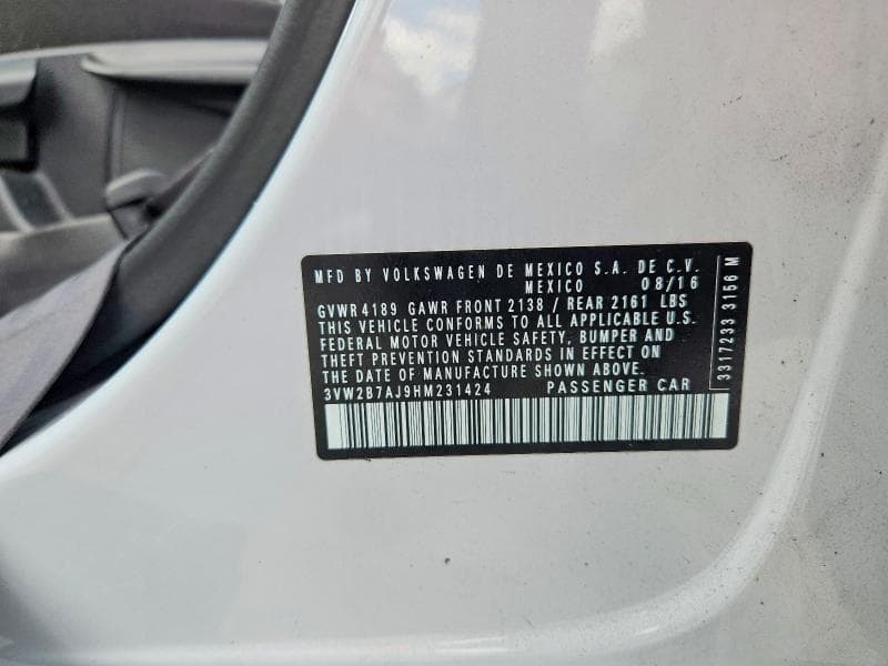 2017 VOLKSWAGEN JETTA S 12