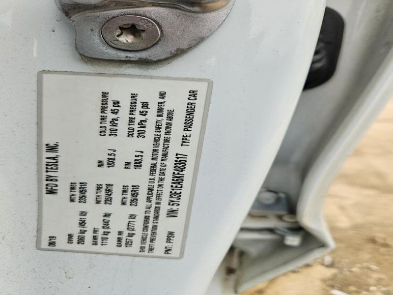 2019 TESLA MODEL 3 12