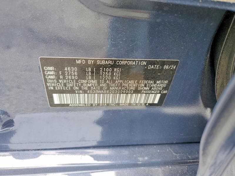 2025 SUBARU LEGACY 12