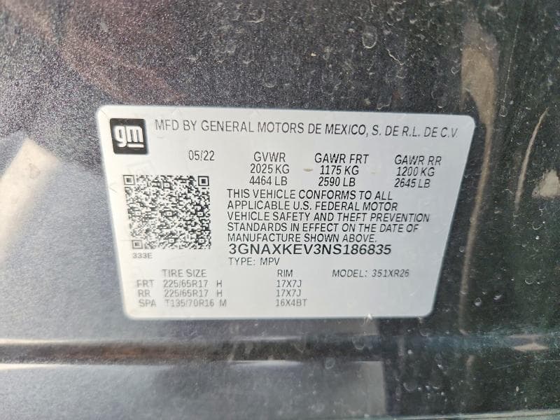 2022 CHEVROLET EQUINOX LT 12