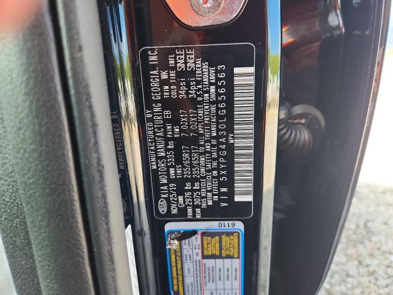 2020 KIA SORENTO L 13
