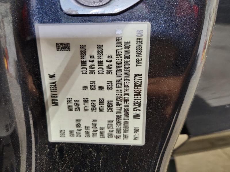 2025 TESLA MODEL 3 12
