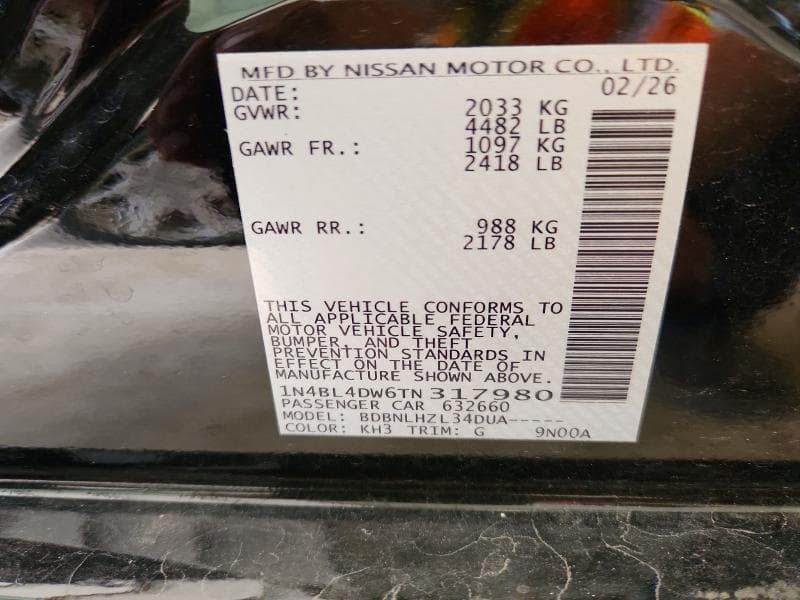 2026 NISSAN ALTIMA SV 12