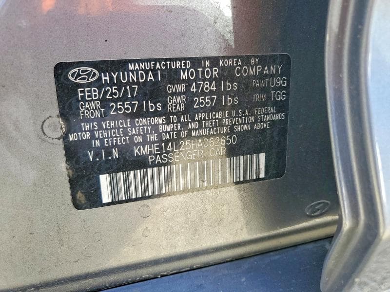 2017 HYUNDAI SONATA PLUG-IN HYBRID 12