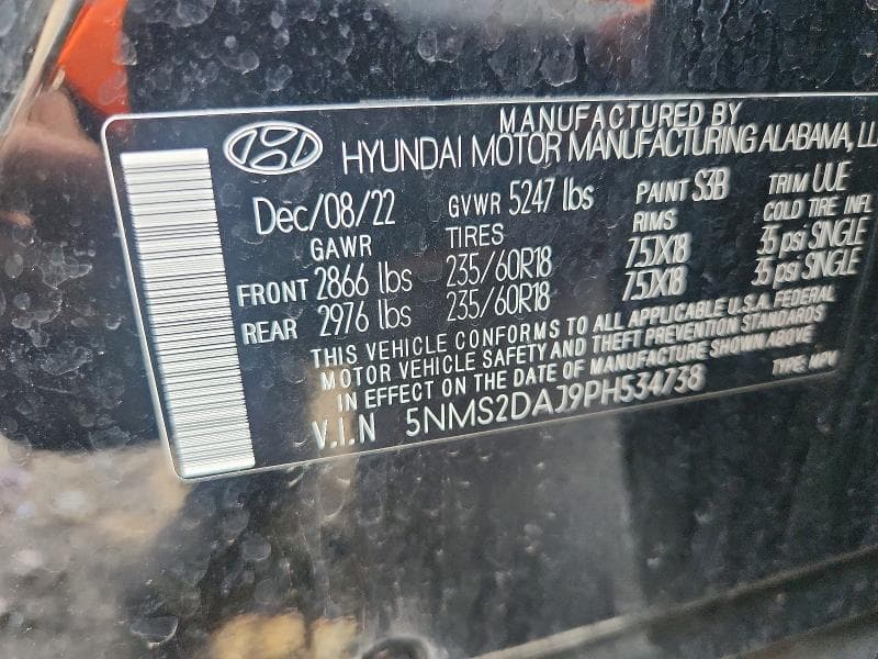 2023 HYUNDAI SANTA FE SEL 13