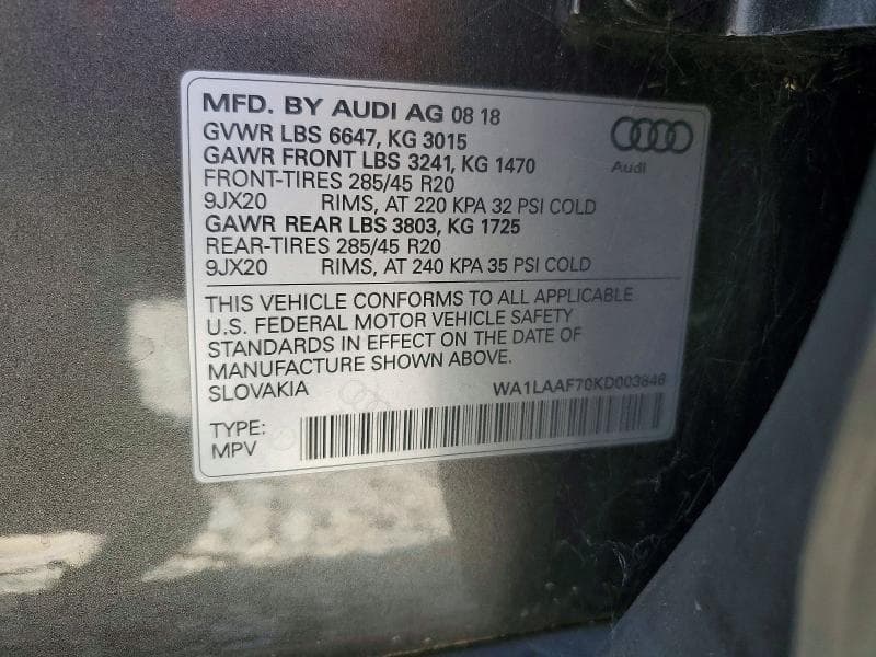 2019 AUDI Q7 PREMIUM PLUS 13