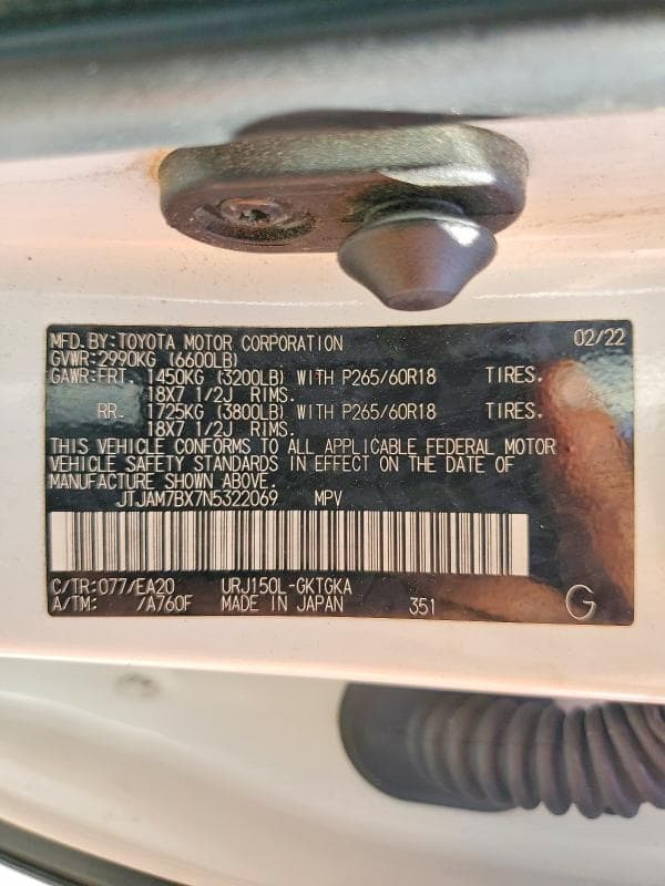 2022 LEXUS GX 460 BASE 14