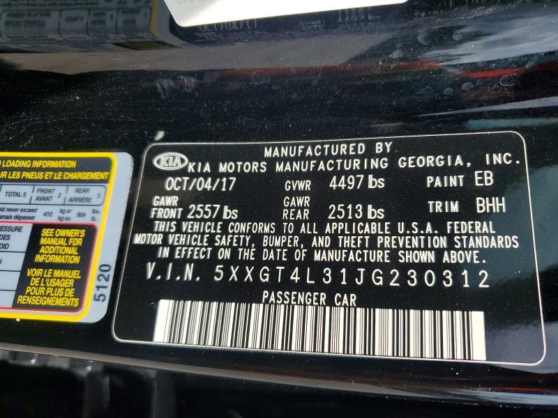 2018 KIA OPTIMA LX 12