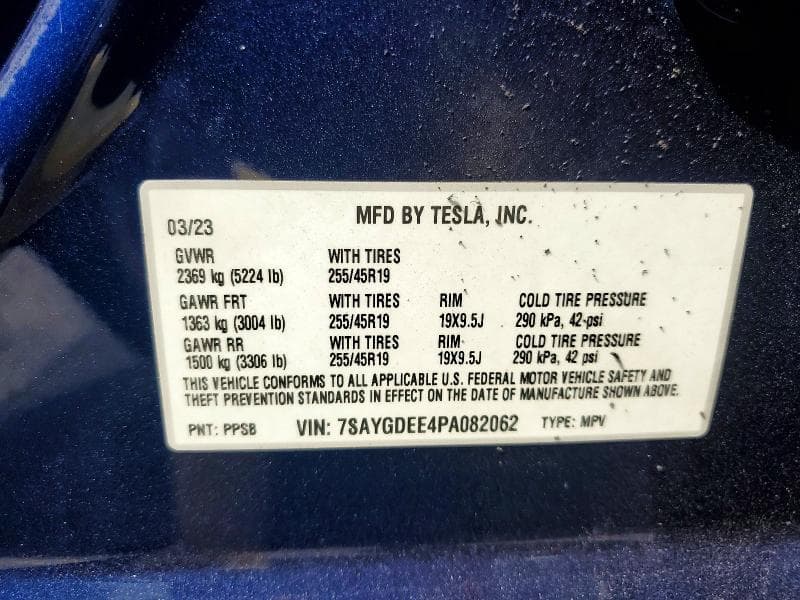 2023 TESLA MODEL Y 12