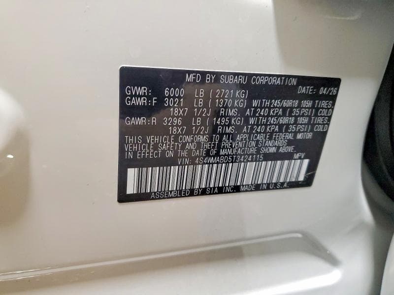 2026 SUBARU ASCENT PREMIUM 14