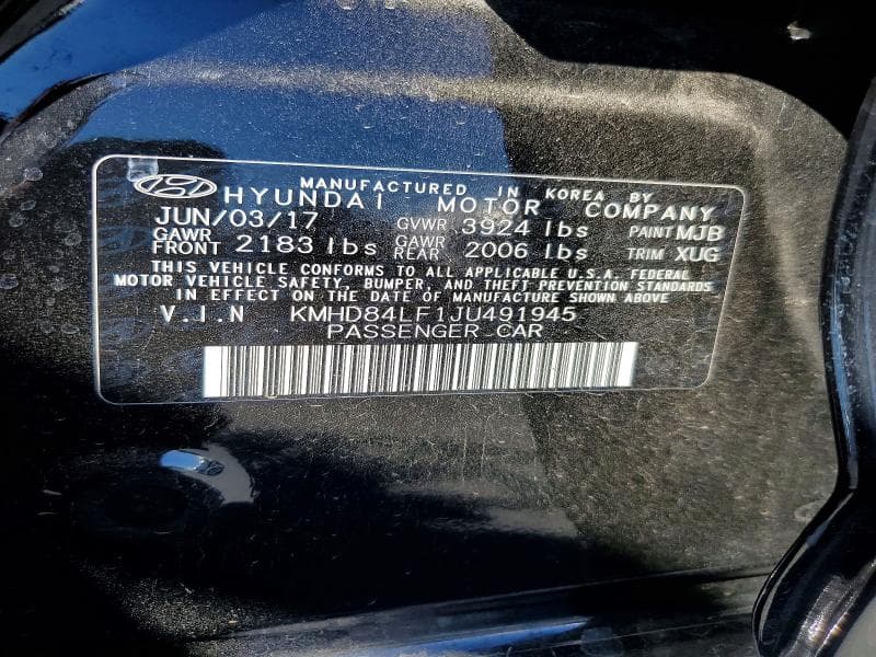 2018 HYUNDAI ELANTRA SEL 12