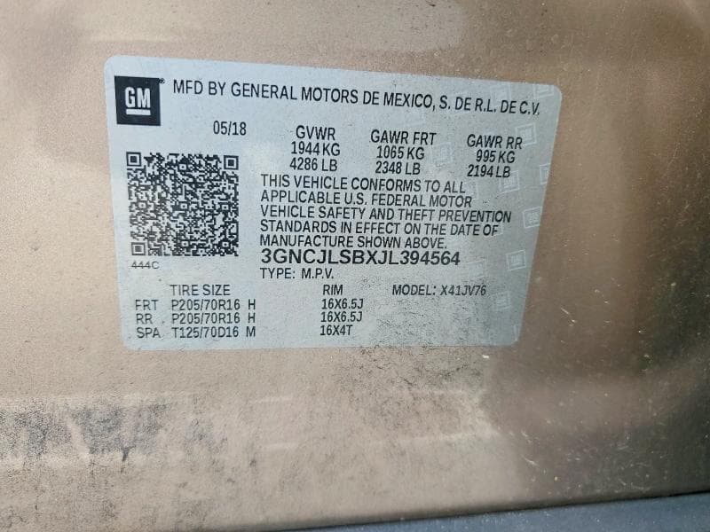 2018 CHEVROLET TRAX 1LT 13