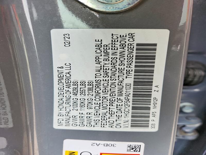 2023 HONDA ACCORD HYBRID SPORT 13