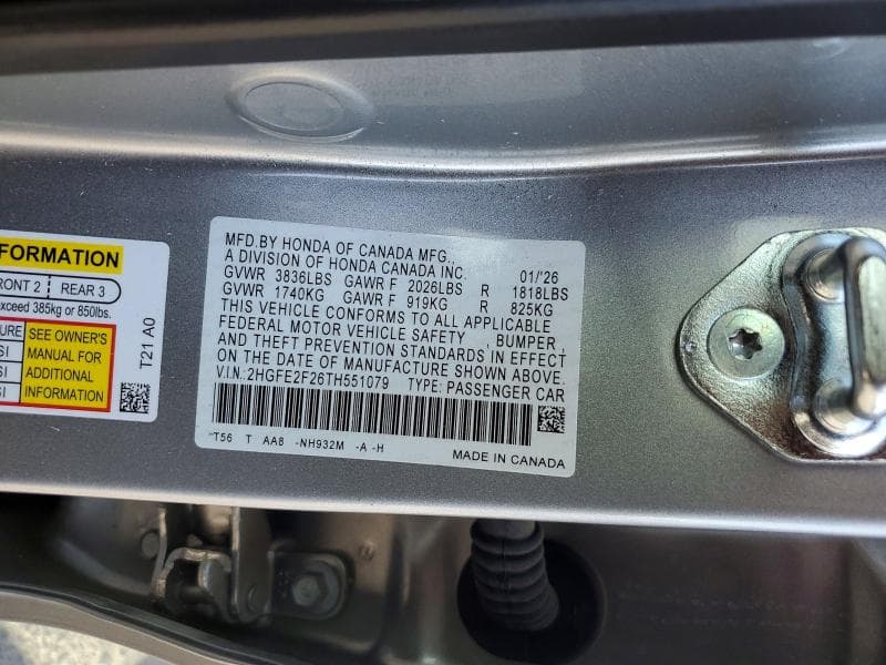 2026 HONDA CIVIC LX 13