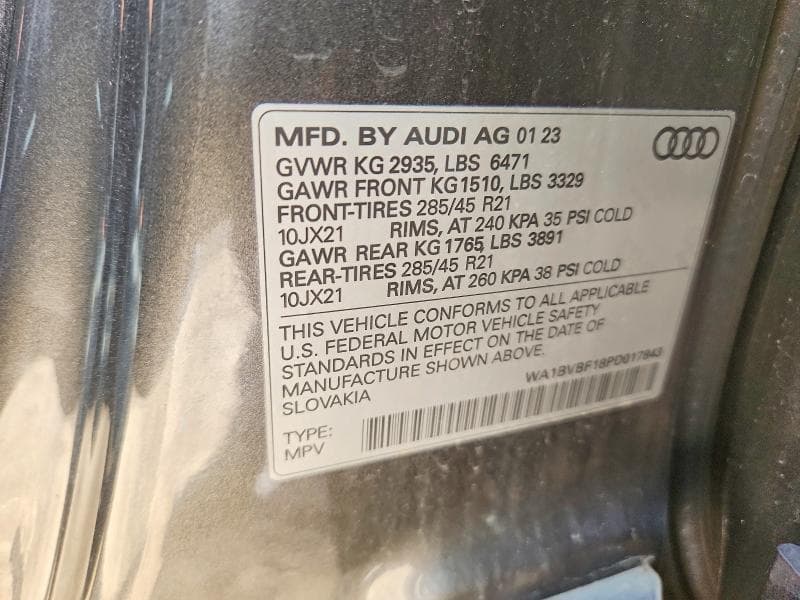 2023 AUDI Q8 PREMIUM PLUS 13
