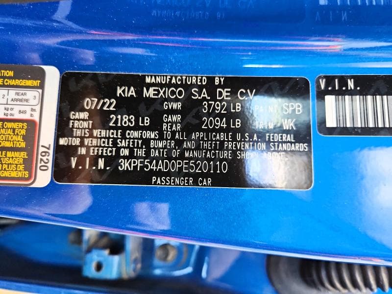 2023 KIA FORTE GT LINE 12