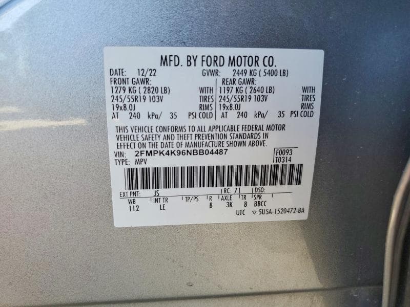 2022 FORD EDGE TITANIUM 13