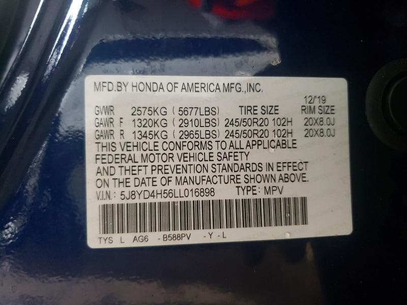 2020 ACURA MDX TECHNOLOGY 13