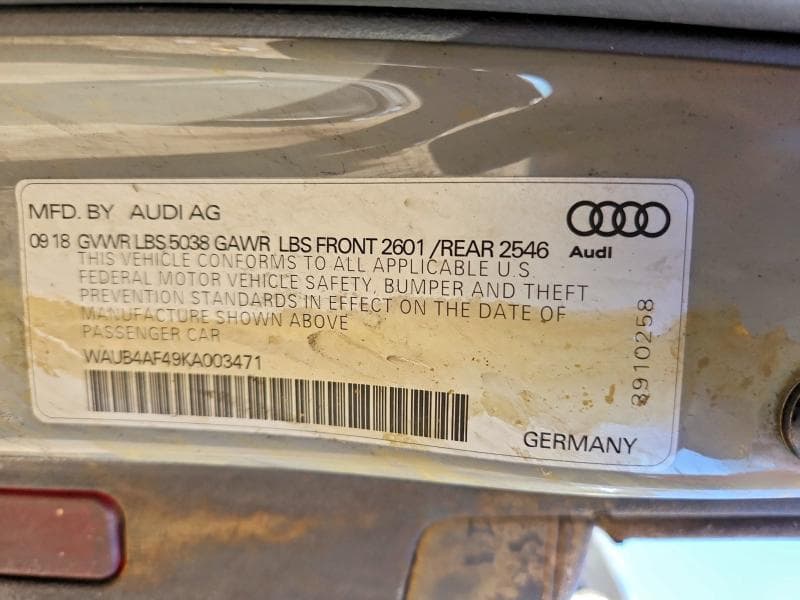 2019 AUDI S4 PREMIUM PLUS 12
