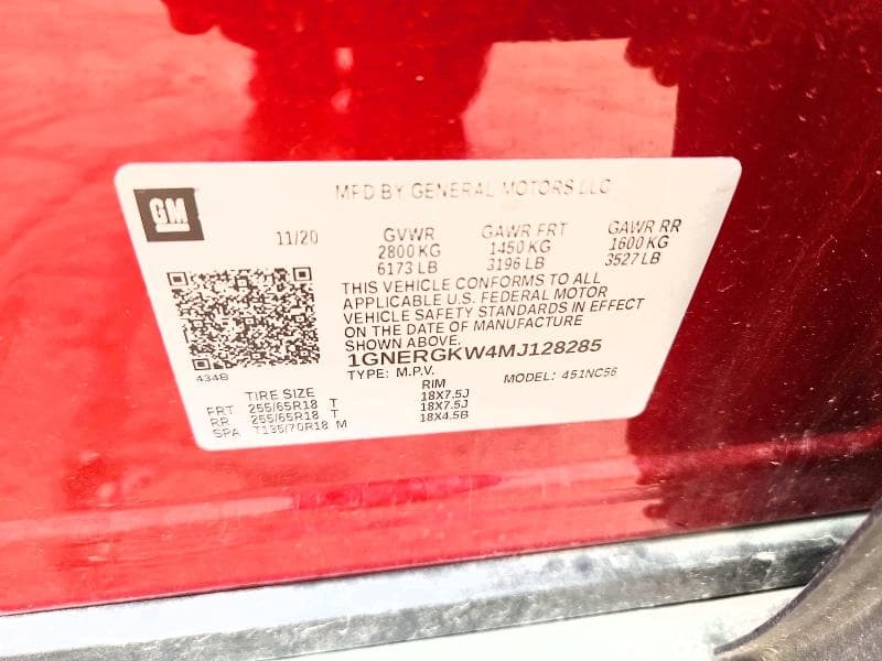 2021 CHEVROLET TRAVERSE LT 12