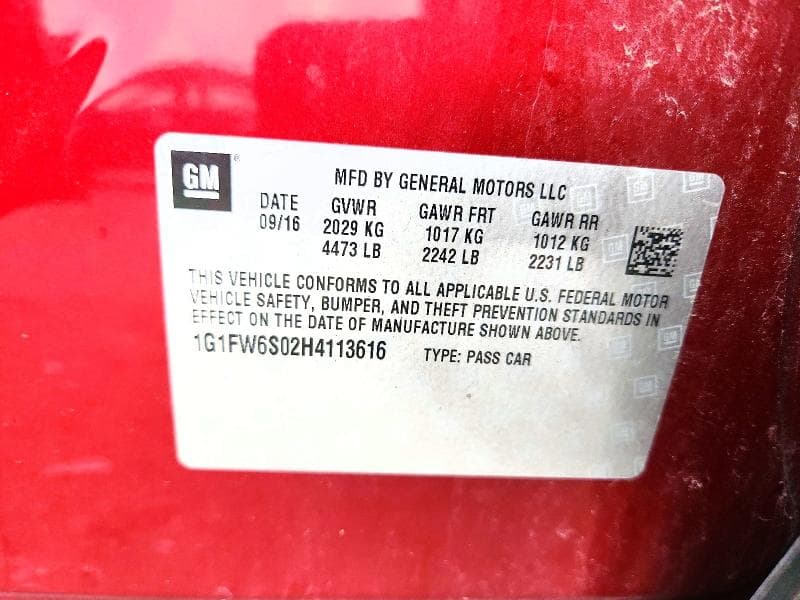 2017 CHEVROLET BOLT EV LT 13