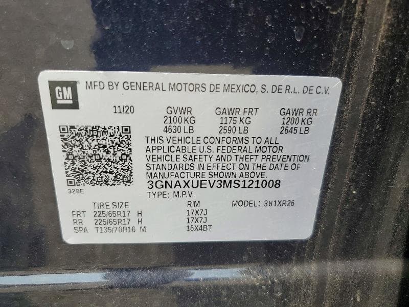 2021 CHEVROLET EQUINOX LT 14