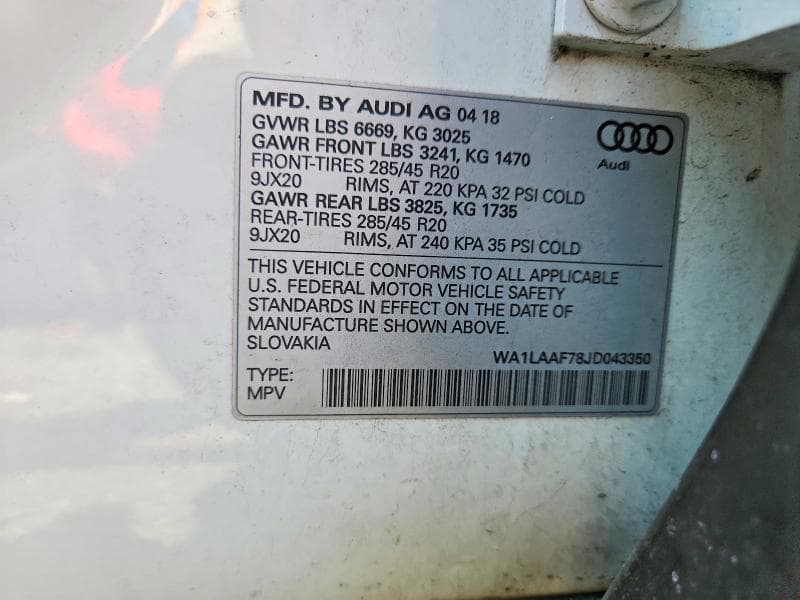 2018 AUDI Q7 PREMIUM PLUS 13
