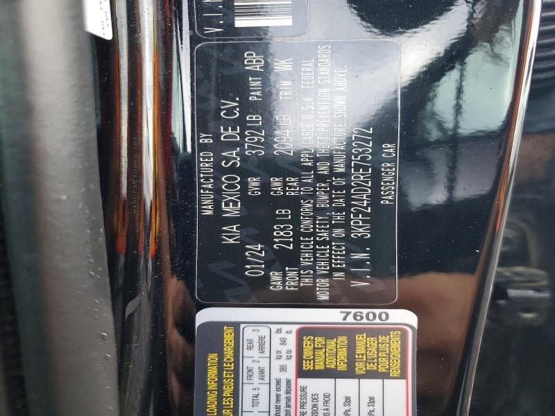 2024 KIA FORTE LX 12