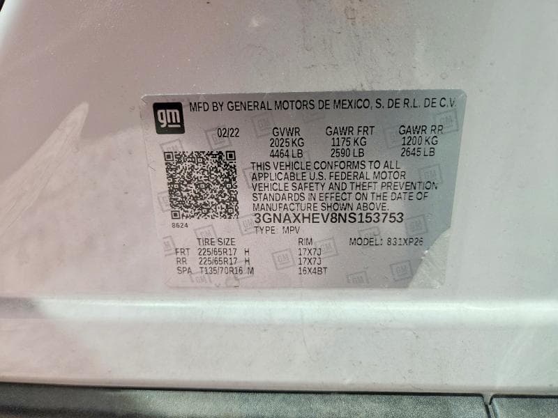 2022 CHEVROLET EQUINOX LS 12