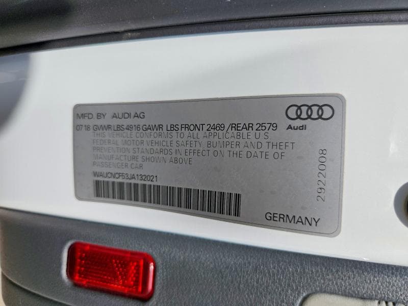 2018 AUDI A5 PRESTIGE 12