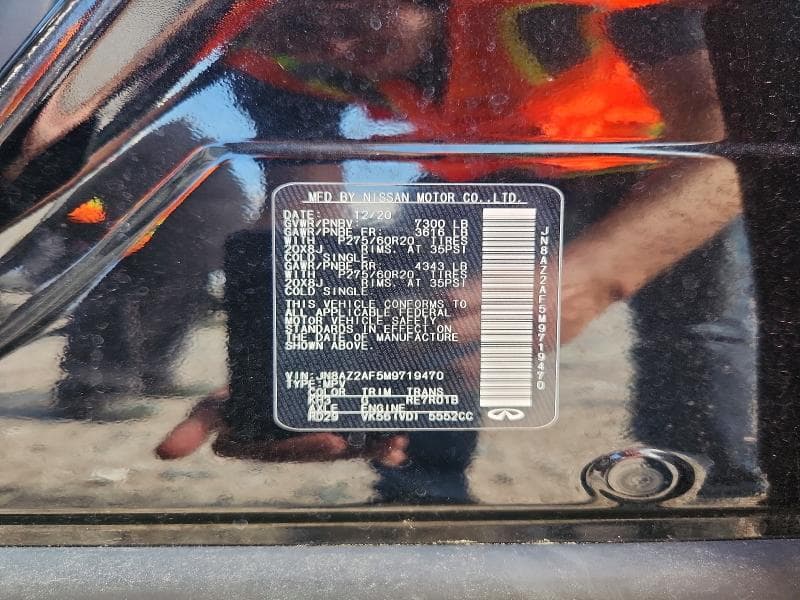 2021 INFINITI QX80 LUXE 13