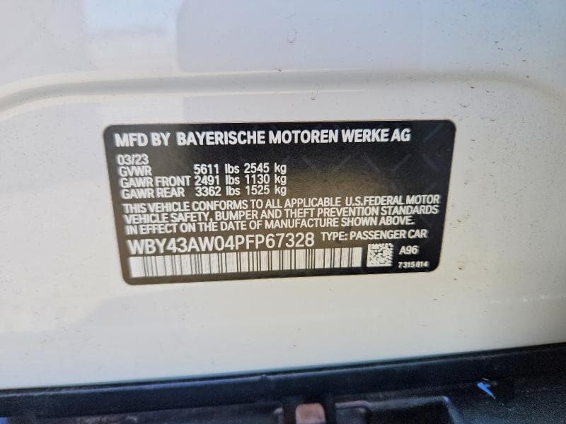 2023 BMW I4 EDRIVE 35 12