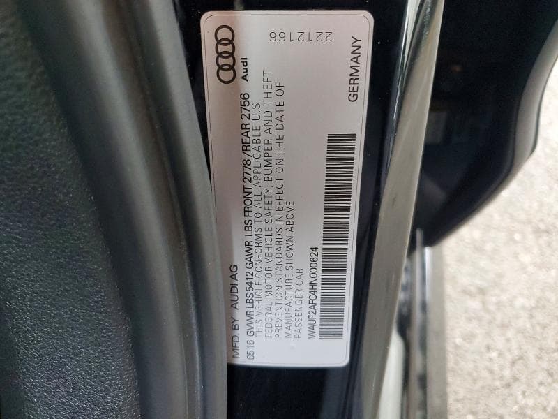 2017 AUDI A6 PREMIUM PLUS 12