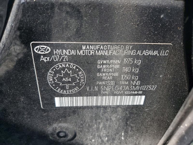 2021 HYUNDAI SONATA SE 13