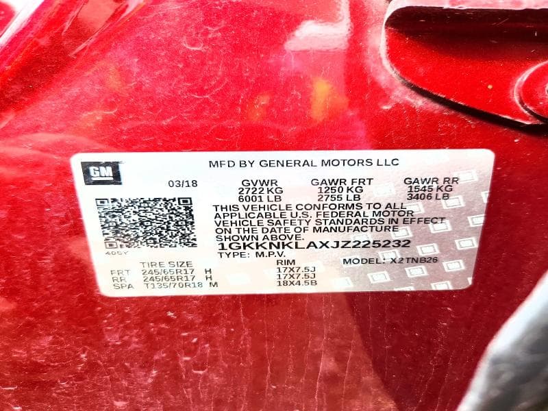 2018 GMC ACADIA SLE 13