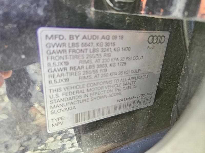 2019 AUDI Q7 PREMIUM 13